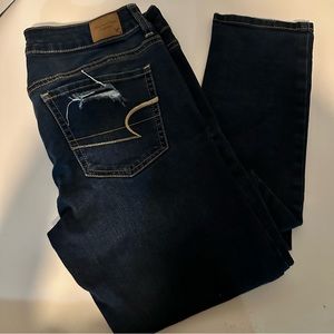 AE Skinny Stretch Dark Wash Jeans